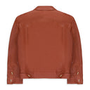 TERRACOTA TRUCKER LEATHER JACKET