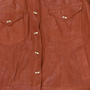 TERRACOTA TRUCKER LEATHER JACKET