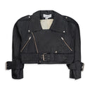 BLACK MOTO DENIM JACKET