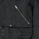 BLACK MOTO DENIM JACKET