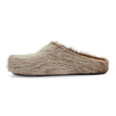 LONG HAIR CALFSKIN FUSSBETT SABOT SOFT BEIGE SLIPPERS