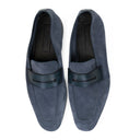 L'ASOLA PENNY BLUE LOAFERS