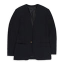 BLACK NO COLLAR JACKET