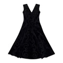 BLACK PASSEMENTERIE REVERSIBLE GRACE DAY DRESS