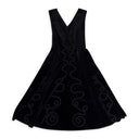 BLACK PASSEMENTERIE REVERSIBLE GRACE DAY DRESS