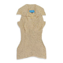 TAN WOOD MASSAGE BEAD DAY DRESS