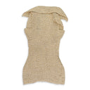 TAN WOOD MASSAGE BEAD DAY DRESS