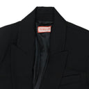 BLACK PEAKED LAPEL BLAZER