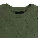 SHOTGUN CROPPED MUSCLE MILITARY GREEN TANK