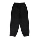 BLACK SILK TRACK PANTS