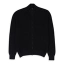 BLACK FULL ZIP SWEATER