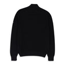 BLACK FULL ZIP SWEATER