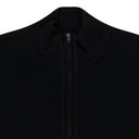 BLACK FULL ZIP SWEATER