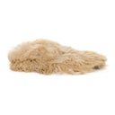 BEIGE TG LONG HAIR SLIPPERS