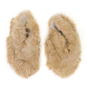 BEIGE TG LONG HAIR SLIPPERS