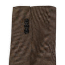 BROWN HOUNDSTOOTH NOTCH LAPEL BLAZER