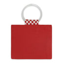 RED CLUTCH HAND BAG