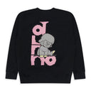 BLACK KAWAII CREW SWEATSHIRT