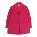PINK CORAL WOOL LONG BLAZER