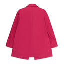 PINK CORAL WOOL LONG BLAZER