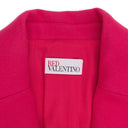 PINK CORAL WOOL LONG BLAZER