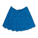 BLUE FLORAL LACE SKIRT