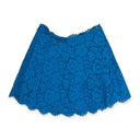 BLUE FLORAL LACE SKIRT