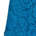 BLUE FLORAL LACE SKIRT