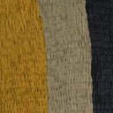 MULTICOLOR SMOCKED LINEN TURTLENECK TANK TOP