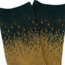 YELLOW/GREEN BRUSHED CREW SOCKS