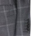 GREY PLAID THREE PIECE SUIT