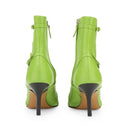 GREEN BELT ANKLE BOOTS