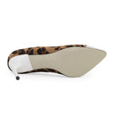 BROWN/WHITE LEOPARD HEELS