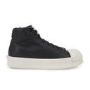 BLACK LEATHER MASTADON HIGH TOP SNEAKER