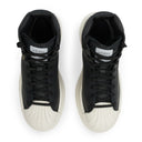 BLACK LEATHER MASTADON HIGH TOP SNEAKER