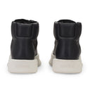 BLACK LEATHER MASTADON HIGH TOP SNEAKER