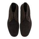 BROWN VELOUR CALF GENUINE LEATHER OXFORDS