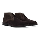 BROWN VELOUR CALF GENUINE LEATHER OXFORDS