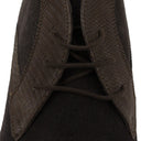 BROWN VELOUR CALF GENUINE LEATHER OXFORDS