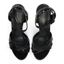 BLACK VERNIS SOFTY HEELS