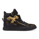 BLACK CAMO GOLDEN EAGLE STRAP SNEAKERS