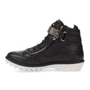 BLACK/SILVER SNEAKER WITH METAL BAR SNEAKERS