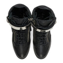 BLACK/SILVER SNEAKER WITH METAL BAR SNEAKERS