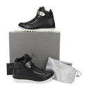 BLACK/SILVER SNEAKER WITH METAL BAR SNEAKERS