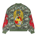MURD333R.FM GREEN/RED CAMO SPECIAL OPS BOMBER JACKET
