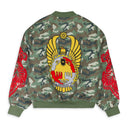 MURD333R.FM GREEN/RED CAMO SPECIAL OPS BOMBER JACKET