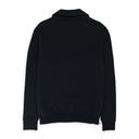 NAVY EMBROIDERED HOODIE