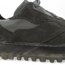GREY LEATHER/WRAP SOLE SNEAKERS