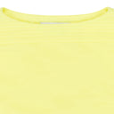 NEON YELLOW QUILTED CROP TOP