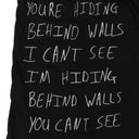 BLACK TWO LAYER LONG SLEEVE T-SHIRT